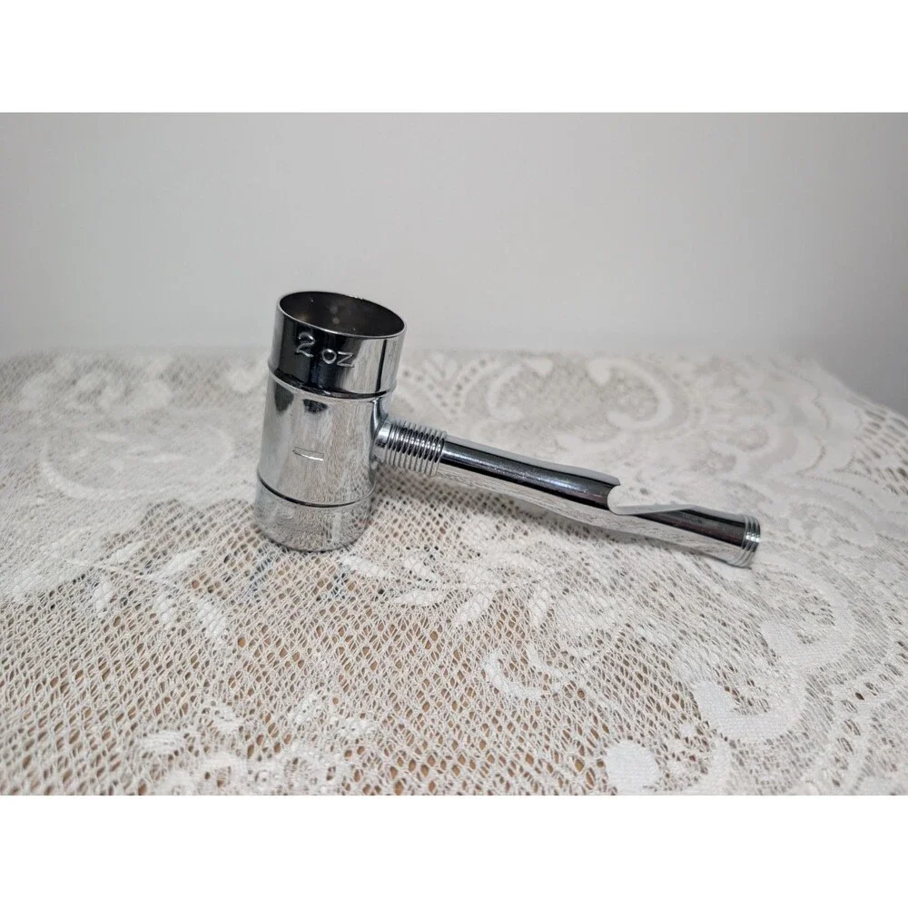 National Silver Cavalier Italy Chrome Bar Caddie 2-oz Jigger Opener Corkscrew